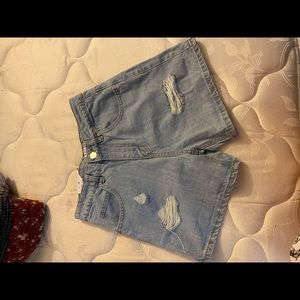 Denim shorts